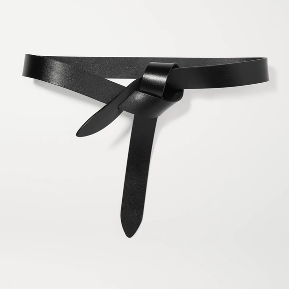 Isabel Marant Lecce Leather Belt Sz. L Black - Picture 1 of 11